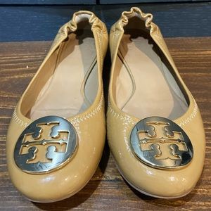 Tory Burch Minnie Patent Leather Ballet Flats Sz 7
